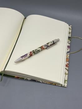 Notizbuch A5 Seiten Lesebändchen Kugelschreiber